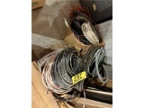 LOT OF ELECTRICAL WIRE ON FLOOR