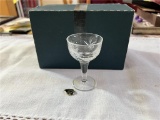 SET OF (6) MATCHING S. MIKASA POLTAR CRYSTAL CORDIALS, 15ml.