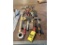 FLOOR 1: LOT: PAINT SUNDRIES, HAND TOOLS, VISE GRIPS & CUTTERS
