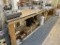 FLOOR 1: (3) WOODEN WORK TABLES: (2) 8'X45