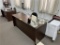 FLOOR 2: LOT: 2-DOUBLE PEDESTAL DESKS, 5X30 & 6X24, 2-OFFICE CHAIRS, SIDE STAND & LAMP