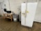 FLOOR 2: LOT: 2-DOOR WHIRLPOOL REFRIGERATOR/FREEZER WITH ICE MAKER, MDL: ED22PE, WITH MICROWAVE