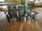 FLOOR 3: LOT: ADIRONDACK CHAIRS, ROCKER, STAND, CUSHIONS