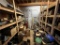 FLOOR 2: REMAINING CONTENTS IN CLOSET: MACHINE PARTS, AIR CLAMPS, SEWING MACHINE PARTS, ATTACHMENTS