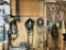FLOOR 2: LOT OF ELECTRICAL & PNEUMATIC SCISSORS ALONG WALL
