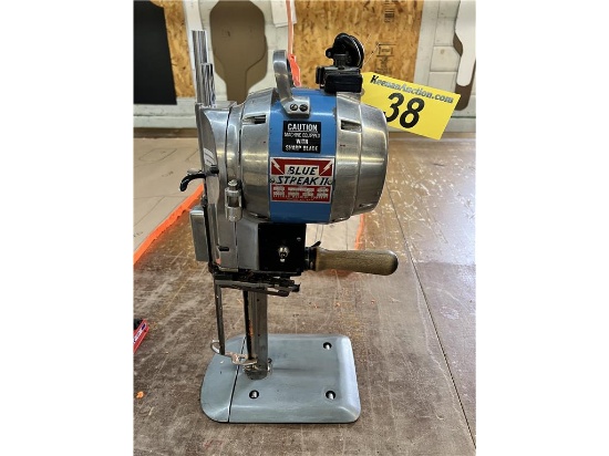 FLOOR 1: BLUE STREAK II BY EASTMAN MACHINE CO. ELECTRIC SCISSOR, 1PH, 629 CLASS, 8"KNIFE