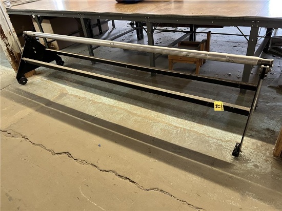 FLOOR 1: 122"L FABRIC SPREADER W/ ROLLER BAR