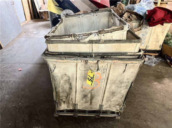 FLOOR 1: LOT OF ASSORTED SIZE BUSHEL BINS: 12-BU., 20-BU., & (2) 18-BU.