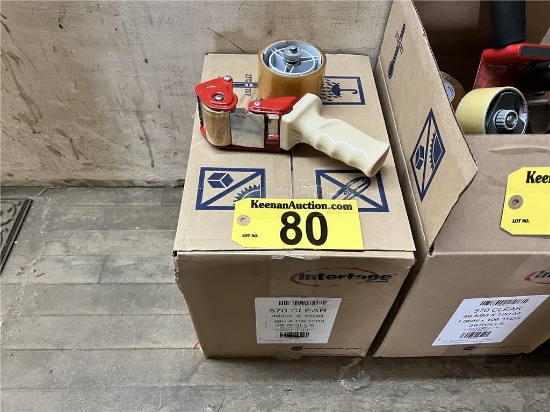FLOOR 1: LOT: TAPE GUN & CASE OF PACKING TAPE (36 ROLLS/CASE)
