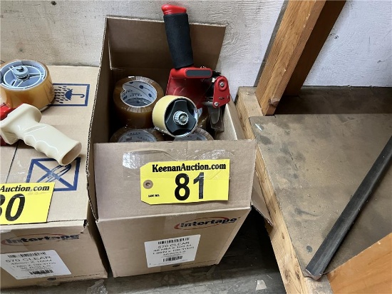 FLOOR 1: LOT: TAPE GUN & CASE OF PACKING TAPE (31 ROLLS/CASE)