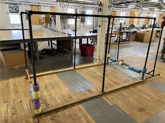 FLOOR 2: PIPE STANDS & RACKS: (7) FLOOR RACKS, (4) ROTARY RACKS, (3) WAREHOUSE ROD CARTS