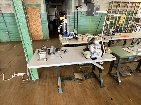 FLOOR 3: YAMATO AZ8505H-C5DF-A SEWING MACHINE STATION, RACING PULLER, 3PH, S/N: YJ25735