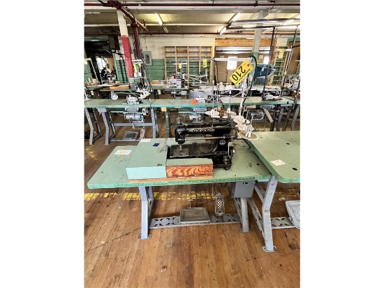 FLOOR 3: METROPOLITAN 992X401541 SEWING MACHINE STATION, NO MOTOR