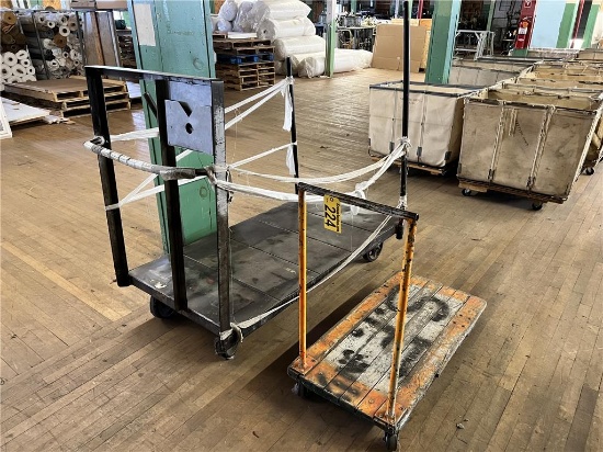 FLOOR 3: LOT: 2-WAREHOUSE CARTS, 1-STEEL