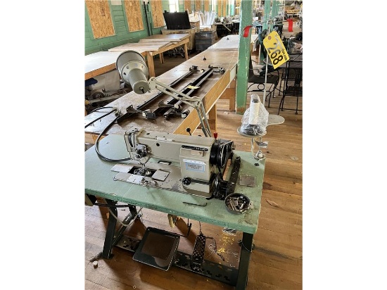 FLOOR 3: MITSUBISHI LT2-220 SEWING MACHINE STATION, 3PH, S/N: BOB5X3541