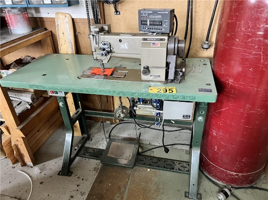 FLOOR 2: MITSUBISHI LT2-250 SEWING MACHINE STATION, LE-CAN AUTO CHANGER, S/N: M1ATW255509