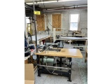 FLOOR 1: SINGER 111W151 SEWING MACHINE STATION, 3PH, 135X17 NEEDLE, S/N: W1165801 W/CHAIR
