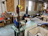 FLOOR 1: BROTHER EXEDRA E-40 SEWING MACHINE STATION, 3PH, W/ CHAIR