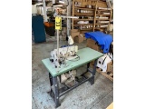 FLOOR 1: BROTHER MARK II EXEDRA E-40 SEWING MACHINE STATION, 3PH, S/N: J2583206 W/ CHAIR