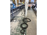 FLOOR 1: LOT: 12-AIR HOSES & 5-EXTENTION CORDS