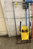 FLOOR 1: LOT: MOP BUCKET & RINGER, MOP, HANDLE & STAND