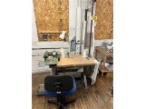 FLOOR 2: UNITED STATES BLIND STITCH CHANDLER SEWING MACHINE STATION, 3PH, W/ CHAIR