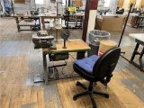FLOOR 2: JUKI M0-804 SEWING MACHINE STATION, 3PH, S/N: 804-F46678 W/ CHAIR