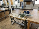 FLOOR 2: UNITED STATES BLIND STITCH 99-9-DP SEWING MACHINE STATION, 3PH, W/ CHAIR