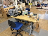FLOOR 2: (2) SINGER 175-62 SEWING MACHINE STATIONS, 3PH, W/ CHAIRS