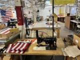 FLOOR 2: SINGER 107W13 SEWING MACHINE STATION, 3PH, S/N: W766657, W/ CHAIR