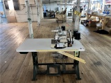 FLOOR 2: YAMATO AZ8500-C5DA-50 SEWING MACHINE STATION, 3PH, W/ CHAIR & RACING PULLER