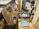 FLOOR 2: SHIPPING STATION & CONTENTS: TAPING MACHINE, SHRINK WRAP TOOLS