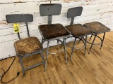 FLOOR 2: (4) METAL STOOLS
