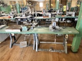FLOOR 3: (2) SEWING MACHINE STATIONS: JUKI MB-373 & MERROW MG-2DNR-1