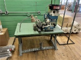 FLOOR 3: JUKI MB-373 SEWING MACHINE STATION WITH  RAPID ROBOT MODEL 75 PARTS FEEDER