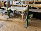 FLOOR 3: EDGEWATER MACHINE CO. JIFFY REVERSE ROLLER STAND, 3PH, S/N: 380
