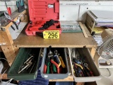 FLOOR 2: LOT: PLIER SET (PITTSBURG) AND ASSORTED HAND TOOLS