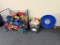 LOT: FITNESS & SPORT ACCESSORIES, SNOW SLEDS, CART, & MISC.