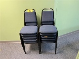 LOT: 21-PADDED STACK CHAIRS