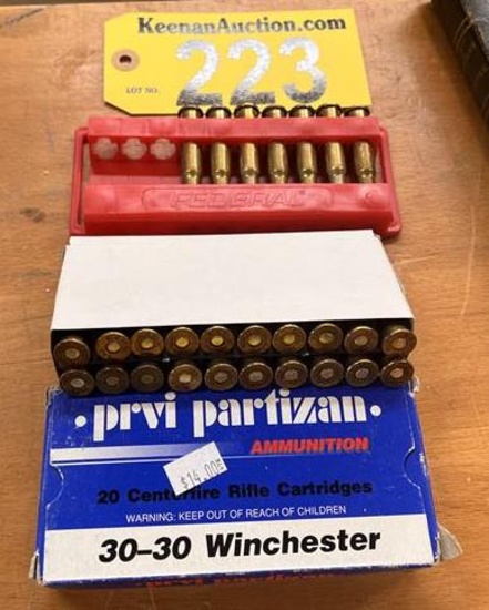 LOT: (27) 30-30 WINCHESTER SHELLS