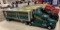 FRANKLIN MINT GREEN KENWORTH T-600 TRACTOR WITH REEFER TRAILER, 1:32 SCALE