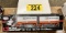 DIE-CAST PROMOTIONS TNT ALLTRANS EXPRESS CABOVER TRACTOR WITH 2-PUP TRAILERS, 1:64 SCALE
