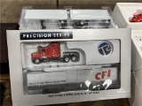 PRECISION SERIES KENWORTH CFI TRACTOR TRAILER WITH 2-PUP TRAILERS, 1:53 SCALE