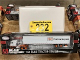 DIE-CAST PROMOTIONS CABOVER TNT OVERLAND EXPRESS TRACTOR TRAILER, 1:64 SCALE, #31525