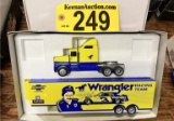 1994 RCCA ACTION COLLECTIBLES DALE EARNHARDT SR. #3 WRANGLER RACE TEAM TRANSPORTER, 1:64 SCALE