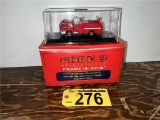 CODE 3 COLLECTIBLES F.D.N.Y. MACK C SATELLITE 3 FIRE ENGINE IN DISPLAY CASE, 1:64 SCALE