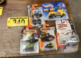 LOT OF 5-ASSORTED COLLECTIBLE TOY TRUCKS, CARS, CONSTRUCTION VEHICLES