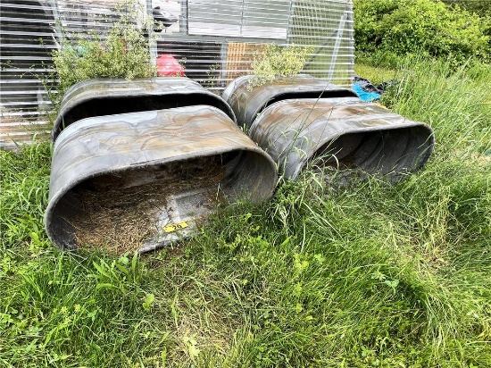 (4) GALVANIZED WATERING TUBS