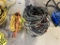 LOT OF ASSORTED ELECTRICAL, EXTENSION CORDS, HEAVY DUTY POWER CORD