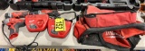 LOT: 3- MILWAUKEE CORDLESS TOOLS WITH 2-CHARGERS, 1-BATTERY & 2-TOOL BAGS